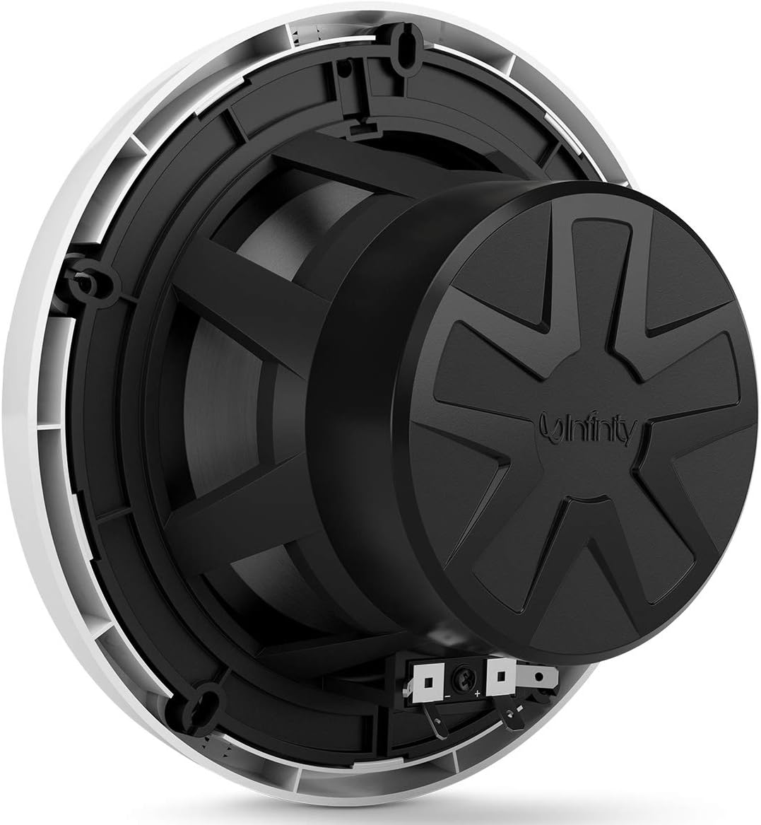 Infinity 622MLW Marine 6.5 Inch RGB LED Coaxial Speakers - White
