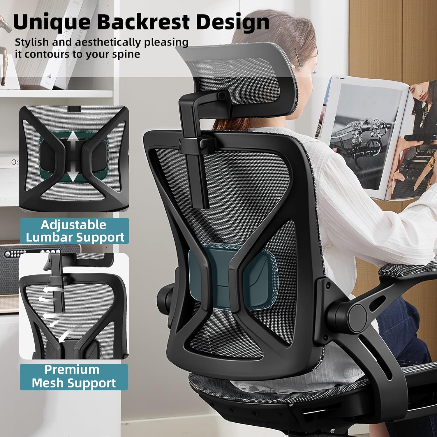 Home Executive Office Desk Chairs Gaming Chairs for Adults Ergonomic Chair Desk Chair Computer Chair for Bedroom Comfortable Office Chair