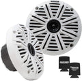KICKER 6.5" Marine Speakers (1 Pair) White Salt Water Grills OEM Replacement Speakers