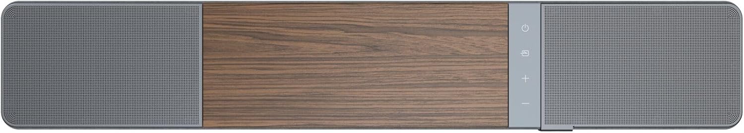 Klipsch Flexus CORE 100 2.1 Channel Powered by Onkyo Bluetooth Sound Bar with Dolby Atmos and Custom Tuned Bass - Walnut, 28" W