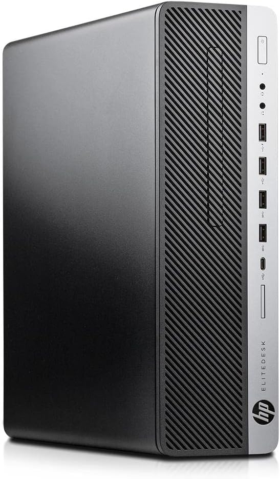HP EliteDesk 800 G4 SFF Desktop, Windows 11 Pro Computer PC, Intel Core i5-8500, 8GB DDR4 RAM, 256GB SSD, DisplayPort, RJ-45, WiFi, Bluetooth (Renewed) Core i5 PC