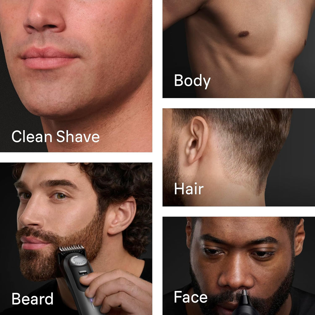 Braun All-in-One Series 9 PRO Men's Electric Beard Trimmer, Hair Clipper, Shaver & Razor for Face, Hair & Body, AIO 9570 with Gillette Labs Razor, Cordless