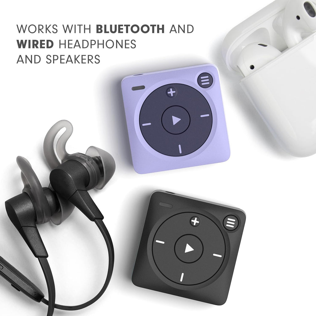 Mighty 3 Amazon Music Player – Portable Screen-Free Offline Music for Kids & Fitness, Bluetooth & Wired Headphones, Stores 1000+ Songs, No Phone or WiFi Needed for Playback - Black