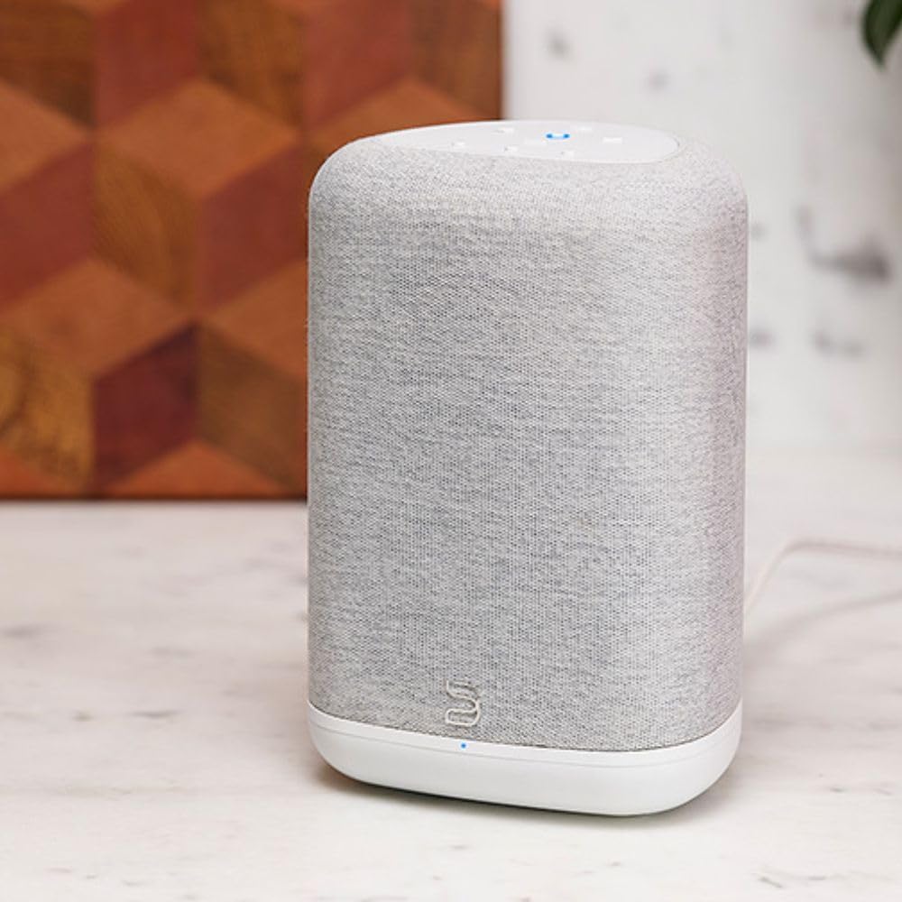Bluesound Pulse Flex Wireless Bluetooth Hi-Res All-in-One, AirPlay 2, Spotify Connect, Alexa Skills, Multi-Room Audio Speaker - White/Pebble