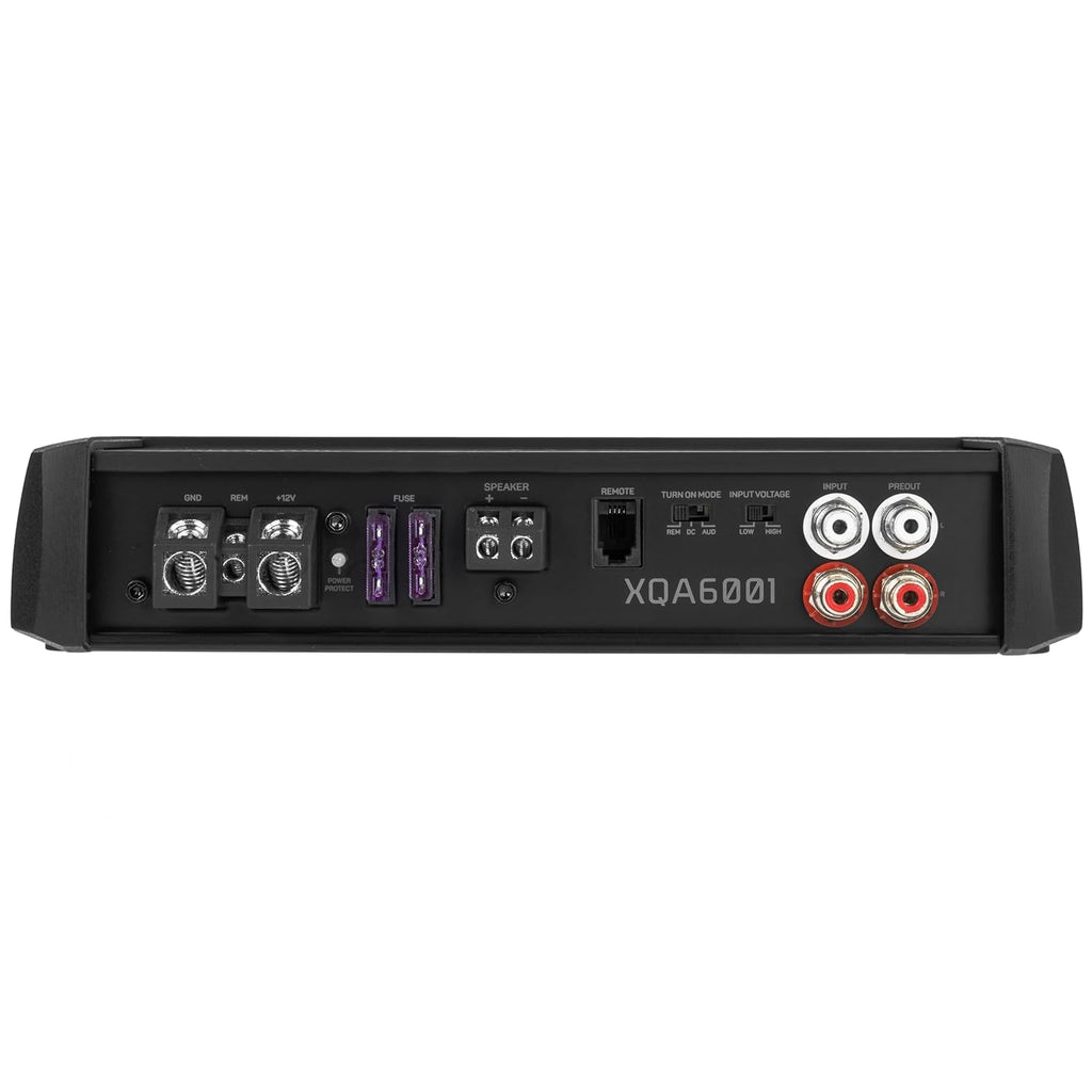 NVX XQA6001 600W RMS XQ-Series SQ Hi-Res Class D 1-Ohm Stable Monoblock Amplifier with X-Boost and Wired Bass Remote