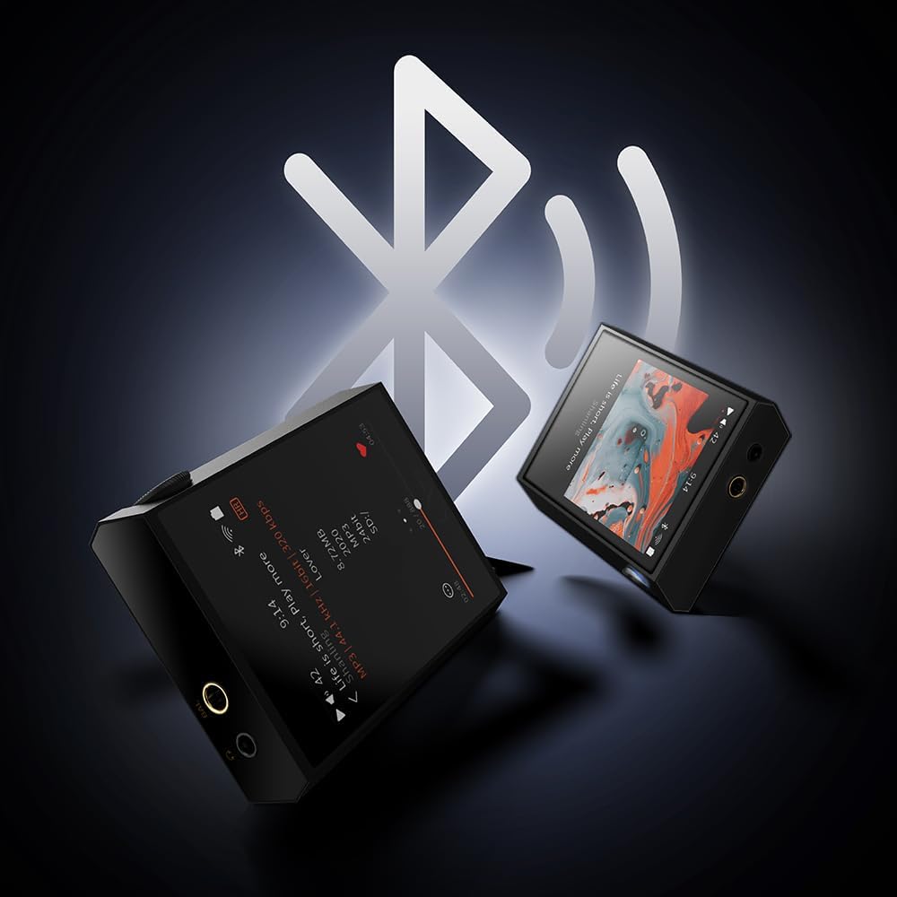 SHANLING M1 Plus M1Plus Protable Music Player MP3 High-Definition Lossless ES9069Q DAC Dual SGM8262 Amplifier PCM768 DSD512 Bluetooth 5.2 LDAC WiFi DLNA Black