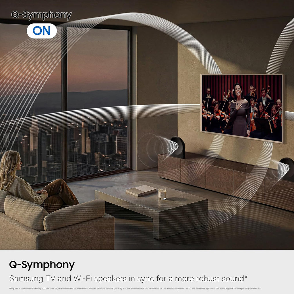 Samsung HW-LS50H Music Studio 5 Wireless Smart Speaker, Wi-Fi & Bluetooth Connectivity, Wireless Dolby Atmos, Q-Symphony, Smart Integration, Adaptive Sound, Alexa Built-in (2026 Model)