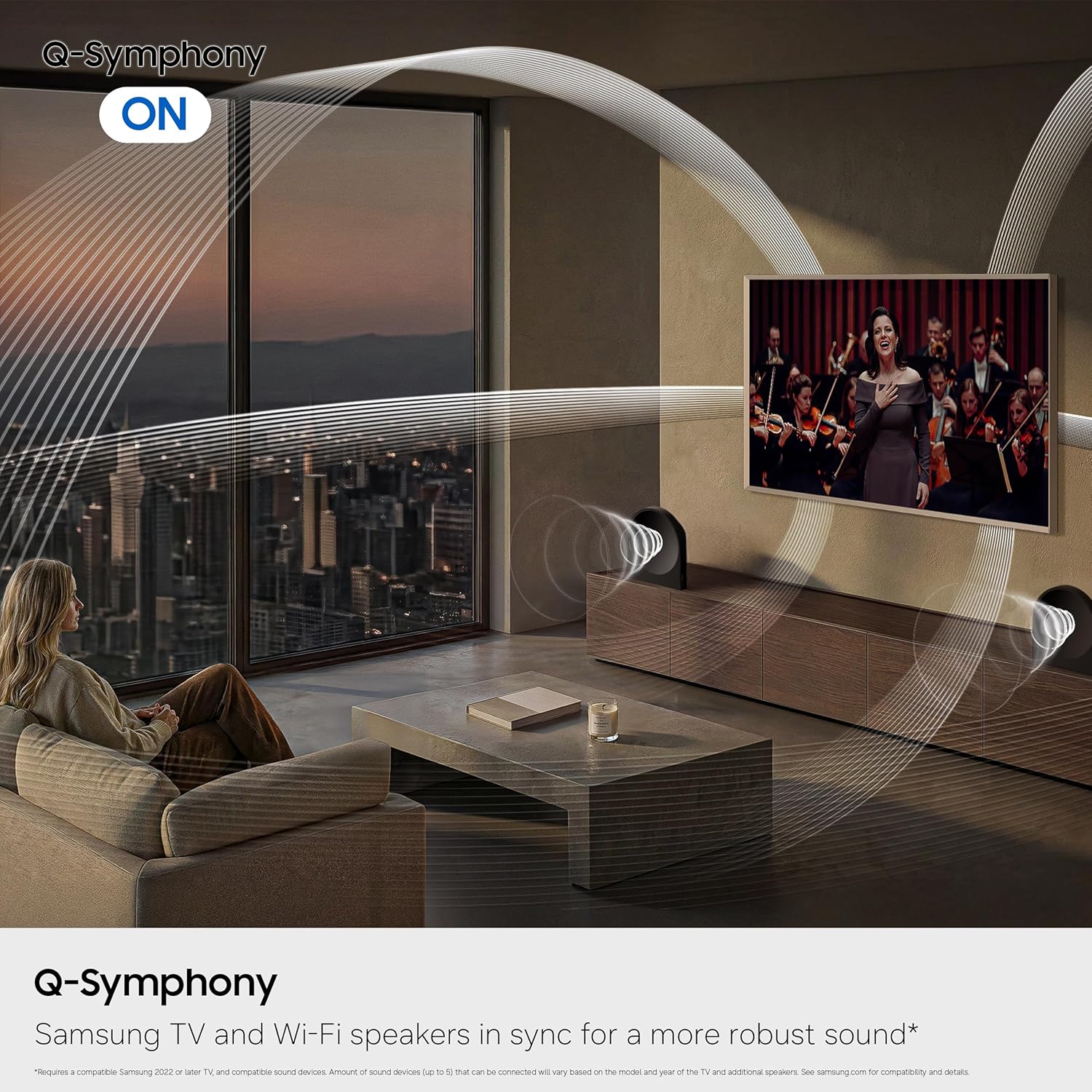 Samsung HW-LS50H Music Studio 5 Wireless Smart Speaker, Wi-Fi & Bluetooth Connectivity, Wireless Dolby Atmos, Q-Symphony, Smart Integration, Adaptive Sound, Alexa Built-in (2026 Model)
