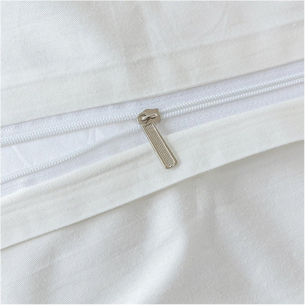 MaiyO 3 Piece Bed Sheet Pillowcase Cotton Bedding Solid Color Twin Single Queen Size,duvets