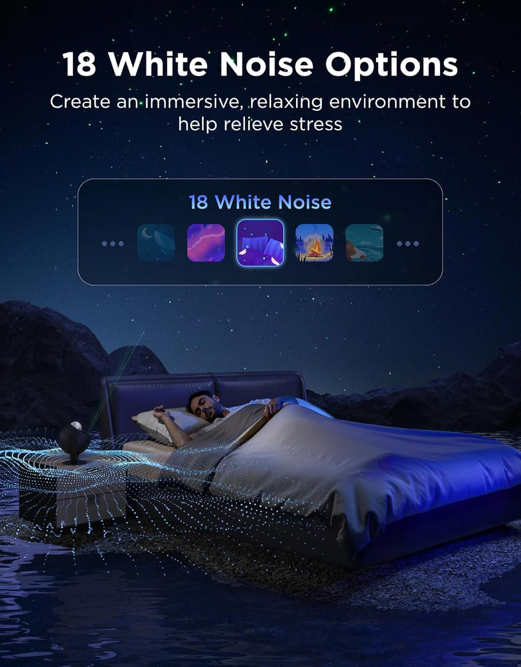 Govee Nebula Star Projector Lights Bundle with Govee Star Light Projector with Ocean Wave Ripple Effects