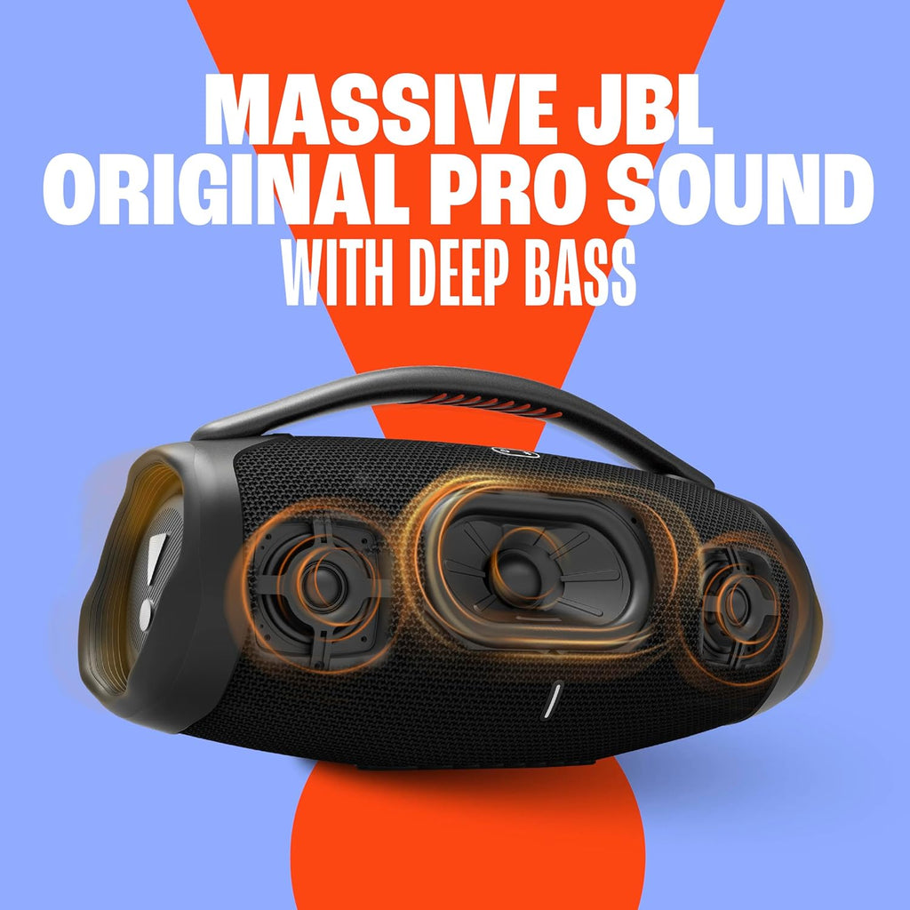 JBL Boombox 3 Wi-Fi - Powerful Wi-Fi and Bluetooth Portable Speaker - Black