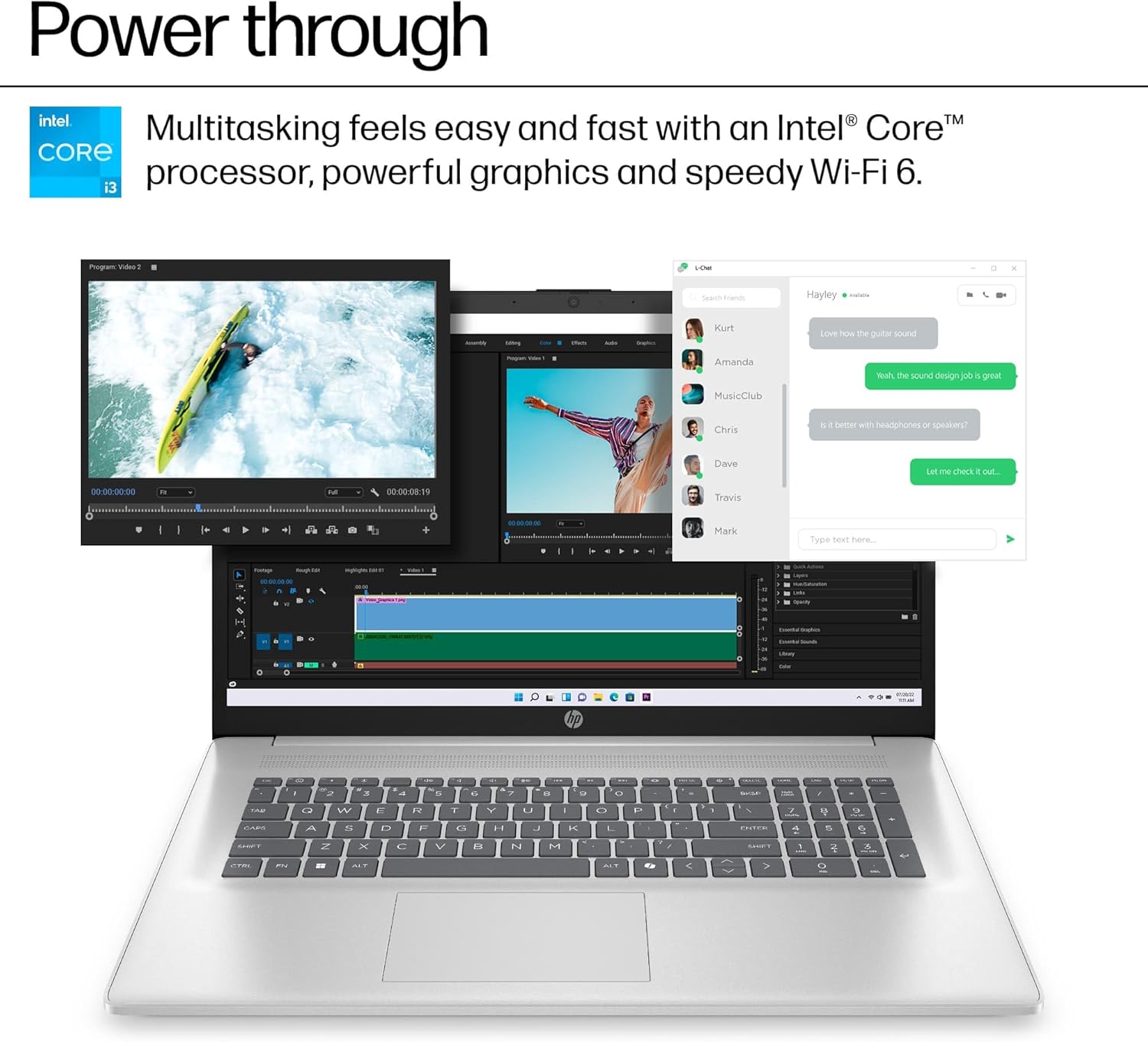 HP 17.3" Laptop Computer, Intel 13th 8-Cores i3-N305 Processor, 32GB RAM, 1TB PCI-E SSD, Windows 11 Pro, Free Lifetime MS Office • Copilot AI, 10-Key Number Pad, External DVD Drive, Natural Silver