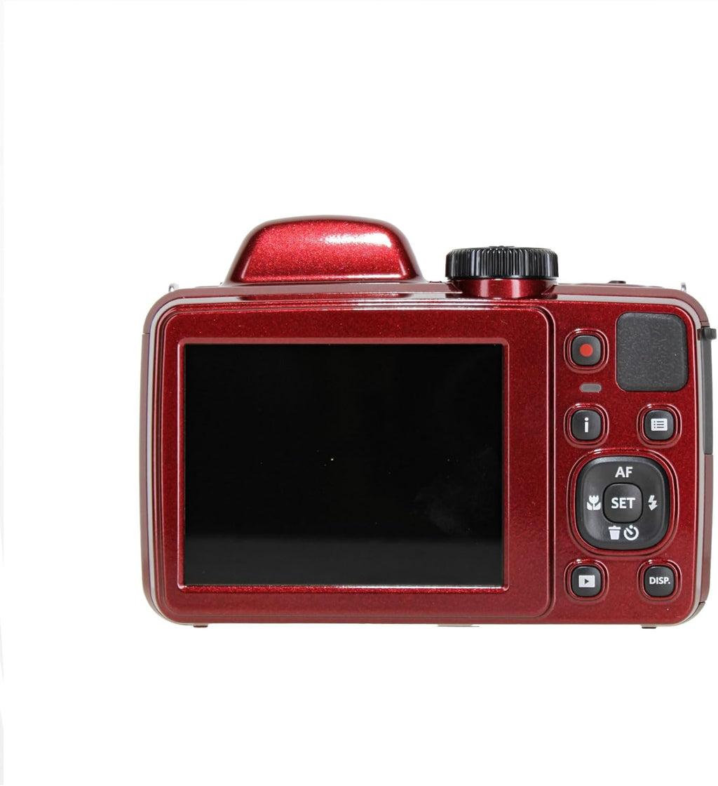 Kodak PIXPRO AZ425 Digital Camera (Red) | 20MP Sensor, 42x Optical Zoom, 24mm Wide-Angle Lens & Optical Image Stabilization | Great for Travel & Everyday Photos (AZ425RD) + 32GB Card + Bag + Cloth
