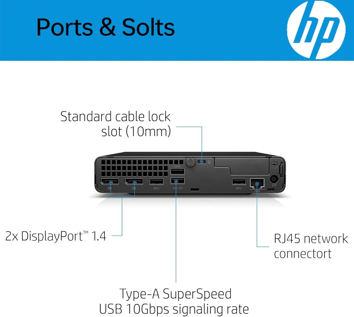 HP Mini PC, EliteDesk 800 G6 Mini Desktop Computer, Core i5-10500T 6Cores, 16GB RAM, 256GB SSD, Keyboard & Mouse, Wi-Fi, Windows 11 Pro(Renewed)