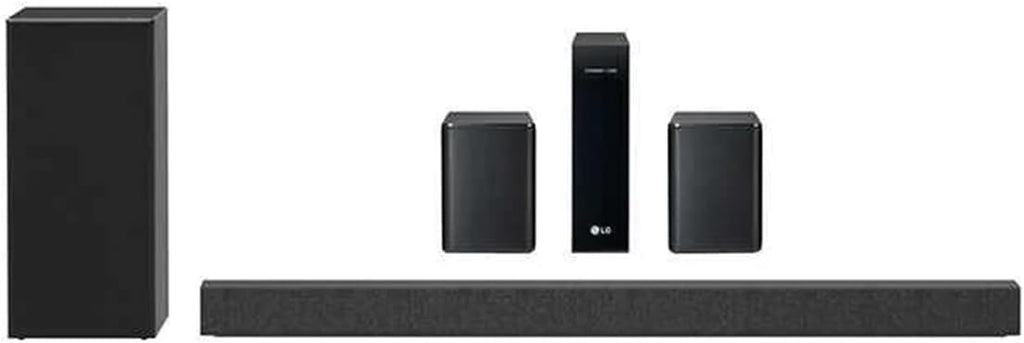 LG SP7R 7.1 Channel High Res Audio Sound Bar with Rear Speaker Kit (Renewed)