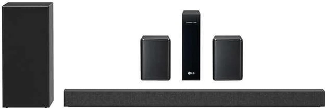 LG SP7R 7.1 Channel High Res Audio Sound Bar with Rear Speaker Kit (Renewed)