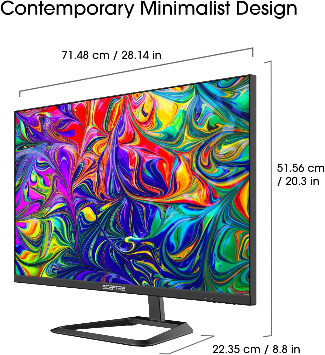 Sceptre 32-inch 4K UHD 3840 x 2160 Monitor DisplayPort x2 HDMI x2 99% sRGB Build-in Speakers, Machine Black 2026 (U325W-UPT Series)