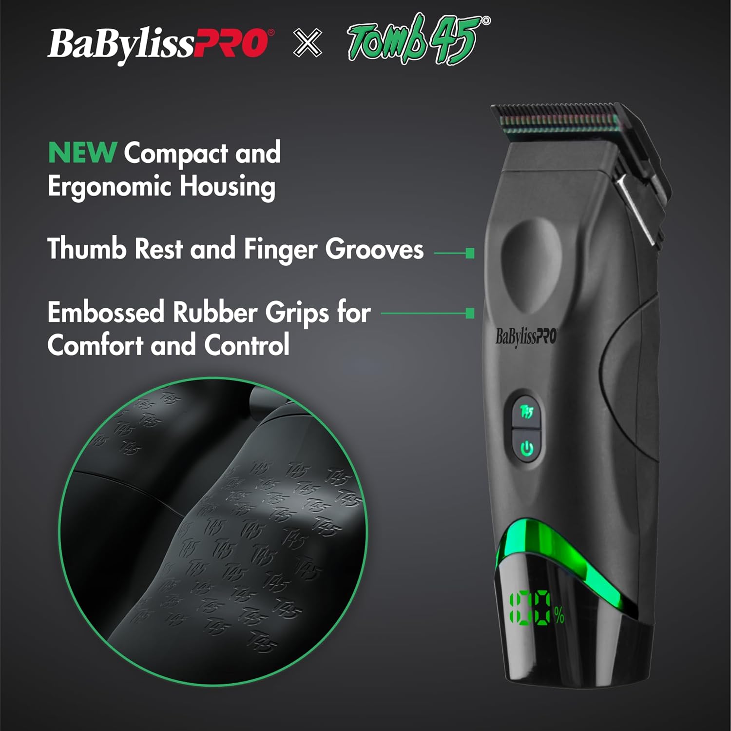 BaBylissPRO x Tomb45 Wireless Charging Hair Clipper