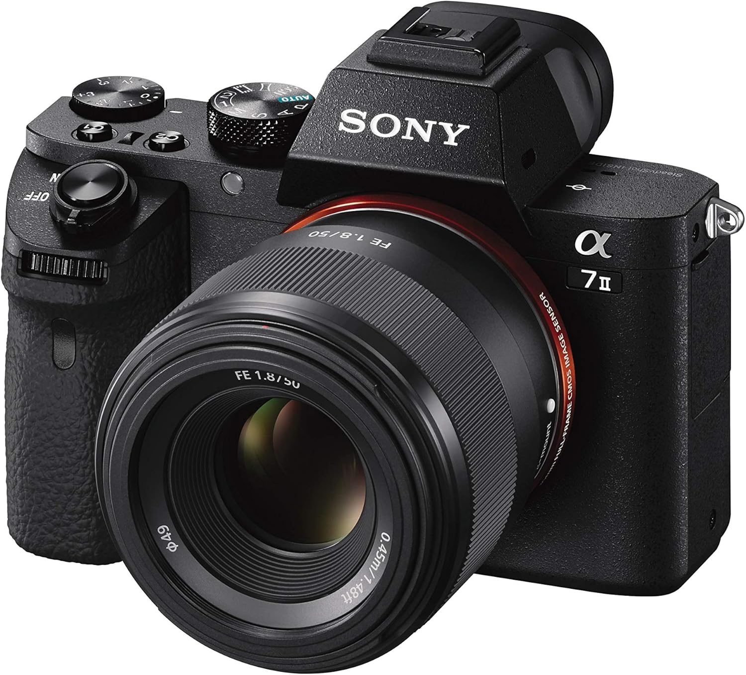 Sony - FE 50mm F1.8 Standard Lens (SEL50F18F/2), Black