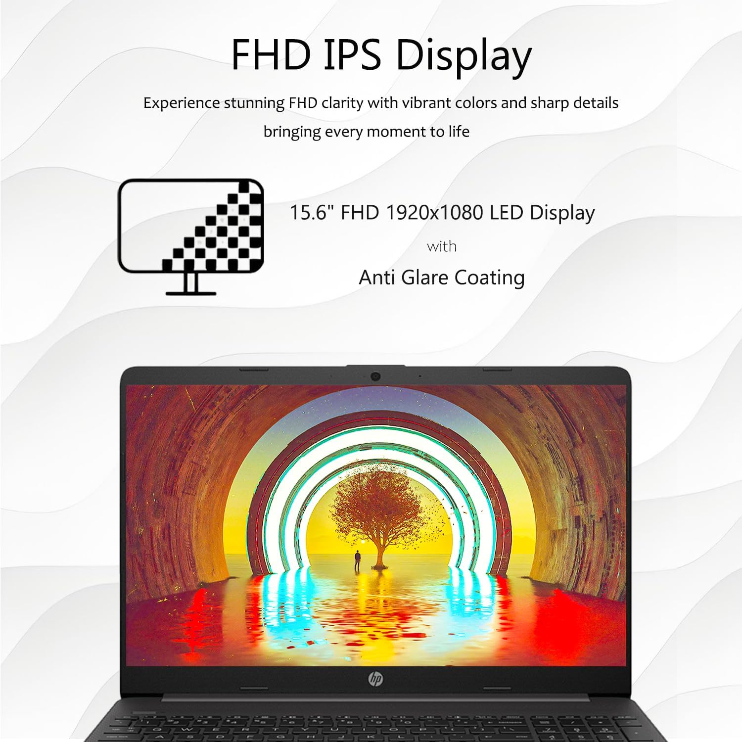 HP 15 Laptop(Include 1 Year Office 365), 16GB RAM, 256GB SSD, 15.6" FHD 1080p IPS Display, AMD Athlon Silver 3050U Processor, Ethernet Port RJ-45, SD Card Reader, Windows 11 Pro, WOWPC Recovery USB