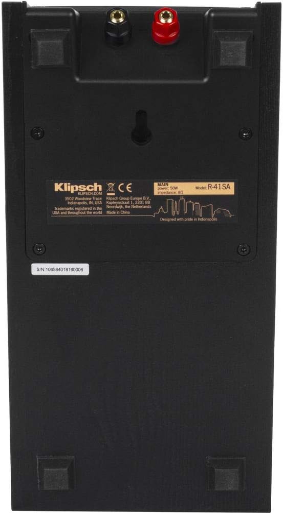 Klipsch Reference R-41SA Dolby Atmos High-Performance, Horn-Loaded Elevation Surround Speaker Set (2 Pairs, 4 Speakers)