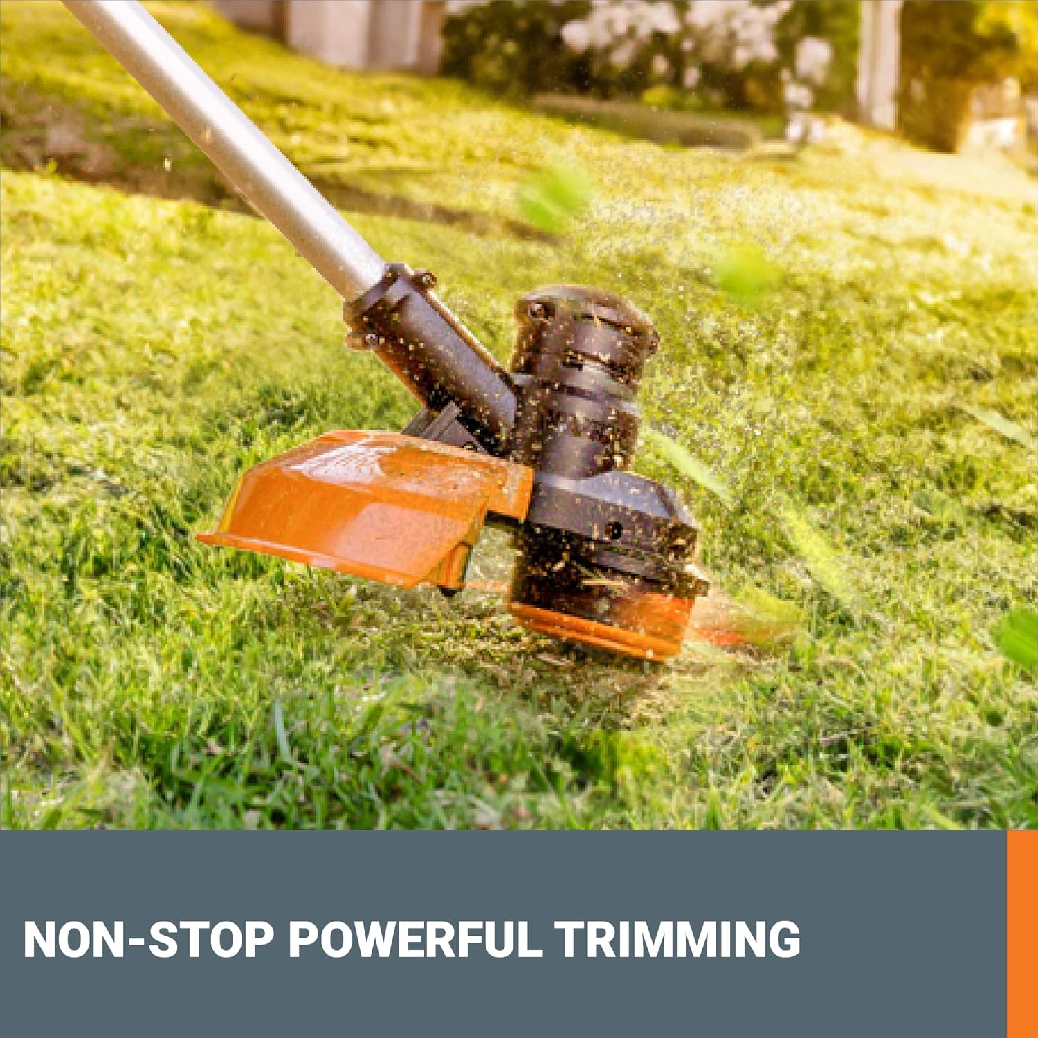 Worx Cordless String Trimmer, 13'' Electric Weed Wacker with Auto Feed, 40V Lightweight Weed Eater with Dual-exit Cutting Head, 2 Batteries & Charger Included, WG183