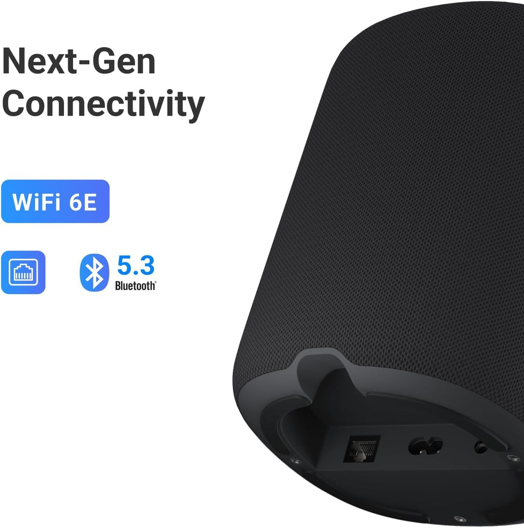 WiiM Sound Lite Smart Speaker, Hi‑Res 24‑bit/192 kHz, AI RoomFit™ Room Correction, 100W Peak, Wi‑Fi 6E/Bluetooth 5.3, Multi‑Room & Stereo Pairing, Black