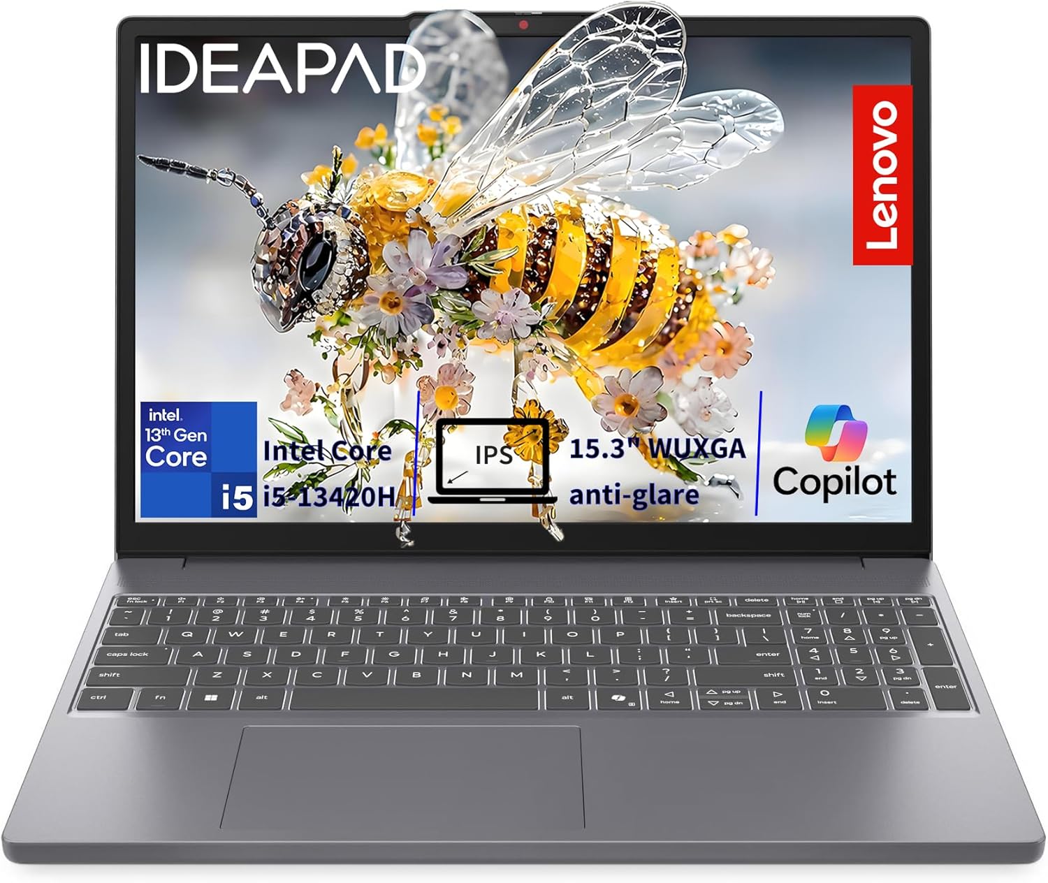 Lenovo 2026 Premium Business & Student Laptop, 15" WUXGA Display with Microsoft 365, 13th Gen Intel Core i5-13420H (8-Core), 8GB DDR5, 512GB SSD, WiFi 6, Windows 11, Lightweight, Long Battery Life