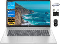 HP 17 Business Laptop 2024 Flagship, 17.3" FHD IPS Display, 6-Core Intel i3-1215U (Upto 4.4 GHz), 32GB RAM, 1TB SSD, UHD Graphics, Wi-Fi, Privacy Camera, Long Battery, Windows 11 Pro +MarxsolAccessory