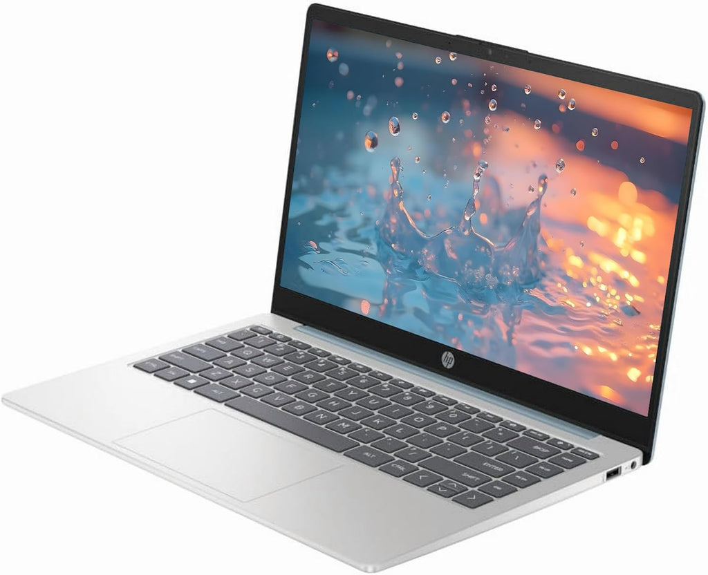 HP 14" Business & Students Laptop Computer, 256GB SSD, Microsoft Office 365 Included, Windows 11 with Copilot, AMD Athlon 7120U, SageNova Docking Station, Moonlight Blue