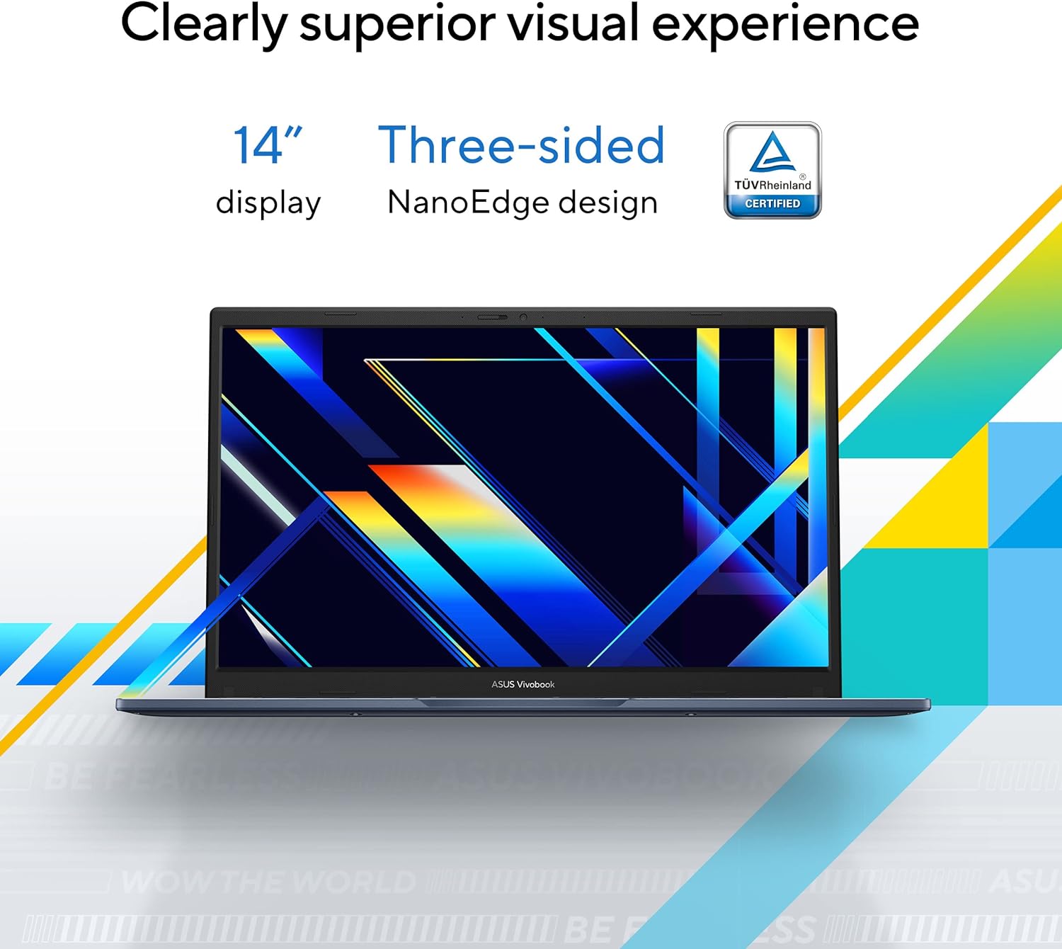 ASUS 2023 Vivobook 14 Laptop, 14” FHD (1920 x 1080) Display, Intel Core i5-1235U CPU, Intel Iris Xᵉ Graphics, 8GB RAM, 256GB SSD, Windows 11 Home, Quiet Blue, F1404ZA-AS51
