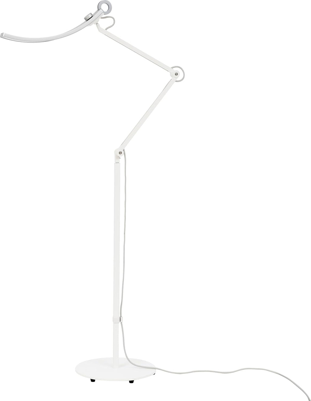BenQ e-Reading Floor Lamp - Ultrawide and Bright Lighting, Dimmable with 13 Color Modes, Adjustable Arm, Auto-dimming, Eye-Caring Lamp for Home Office, Reading, Study, Craft, Matte Silver