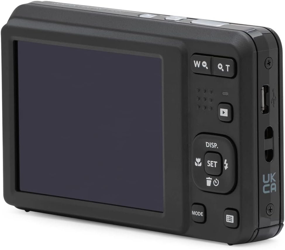 Kodak FZ55BK PIXPRO FZ55 Digital Camera Black Bundle with Lexar 64GB High-Performance 800x UHS-I SDHC Memory Card Blue Series