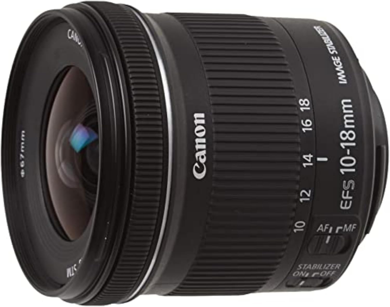 Canon EF-S 10-18mm f/4.5-5.6 is STM Lens, Lens Only