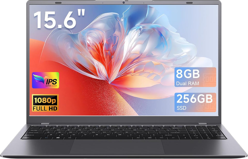 Laptop Computer 15.6 Inch, 8GB RAM 256GB SSD, Pentium 6500Y Processor Up to 3.4GHz, FHD IPS Display, WiFi 5, Type-C, Laptop for Students, Business & Home Office