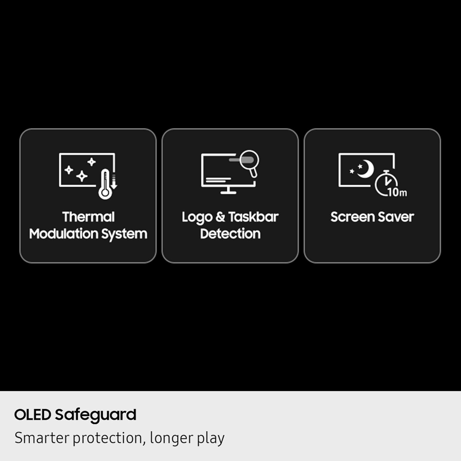 Samsung 27" Odyssey OLED G6 (G61SH) Gaming Monitor - QD-OLED, QHD (1440P), 240Hz, 0.03ms, Glare-Free, Pantone Validated, HDR10, Height-adjustable stand, OLED Safeguard, 3 Year Warranty, LS27HG612SNXZA