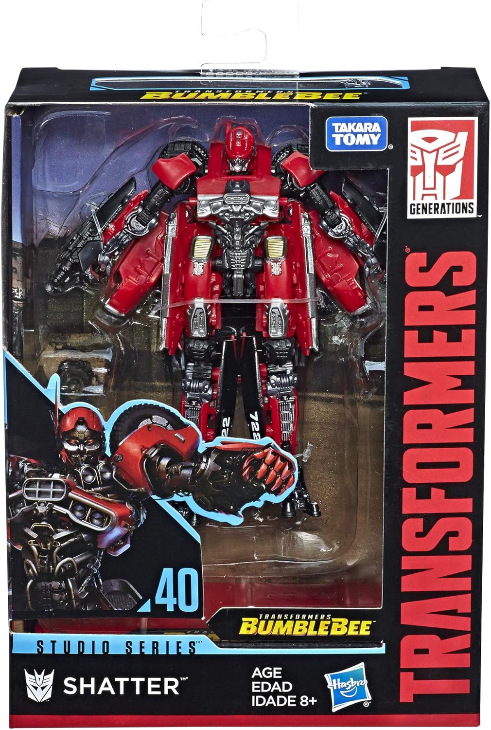 Transformers Toys Studio Series 40 Deluxe Class Bumblebee Movie Shatter Action Figure - Ages 8 and Up, 4.5-inch