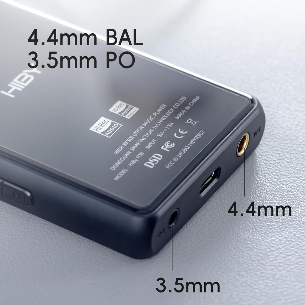 HiBy R3 II 2025 Hi-Res Audio Player - Dual DAC Chips, MQA Decoding, Qobuz/Tidal Player with Bluetooth 5.1, 3.5mm SE/4.4mm BAL Ports | Up to 2TB Expandable Storage