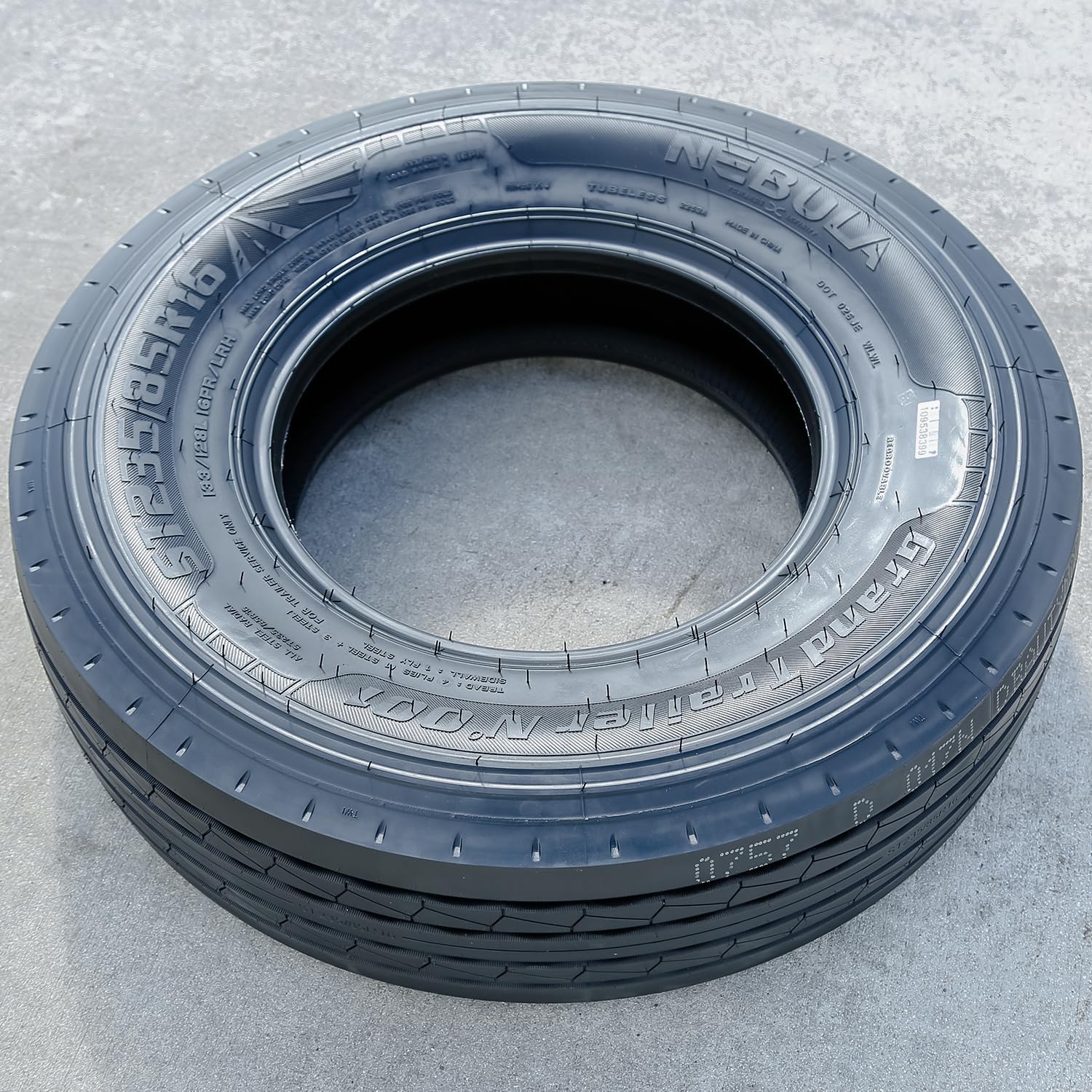 Nebula Grand Trailer-N' 001 All Steel Heavy Duty Premium Trailer Radial Tire-ST235/85R16 235/85/16 235/85-16 133/128L Load Range H LRH 16-Ply BSW Black Side Wall