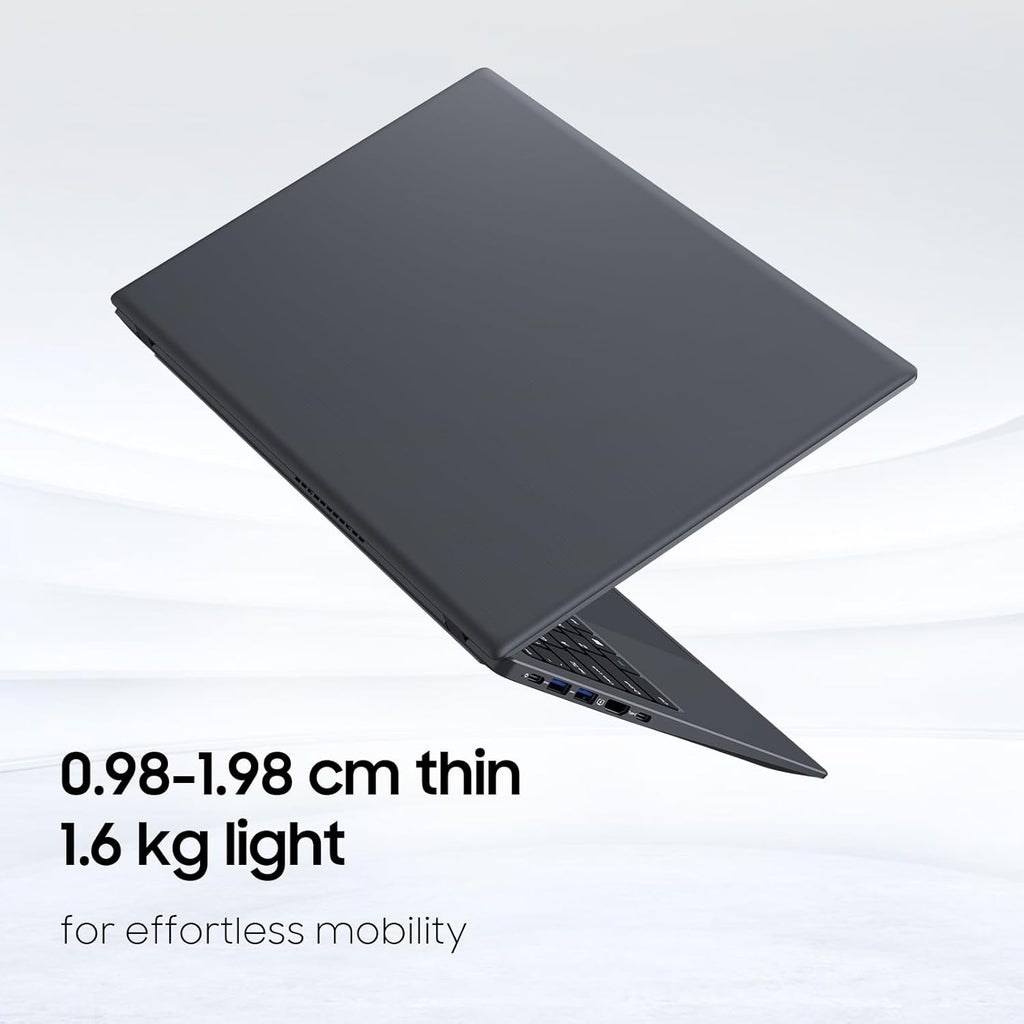 Laptop Computer, 1TB SSD, 12GB RAM Laptops, Quad Core N95 Processor, 15.6" FHD IPS Display, Laptop Support Fingerprint, WiFi 5, BT 5.0, USB-C, HDMI, Black