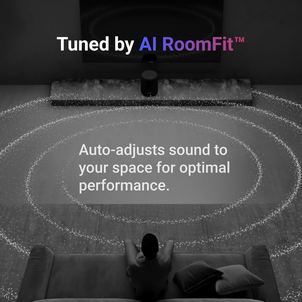 WiiM Sound Lite Smart Speaker, Hi‑Res 24‑bit/192 kHz, AI RoomFit™ Room Correction, 100W Peak, Wi‑Fi 6E/Bluetooth 5.3, Multi‑Room & Stereo Pairing, Black