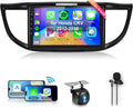 8Core4+64G Car Stereo for Honda CRV 2012-2016 Wireless CarPlay/Android Auto Android Radio with Qualcomm 9" IPS Touch Screen,BT5.1,DSP Hi-Res,GPS,SWC,Backup Camera for Honda CRV Radio