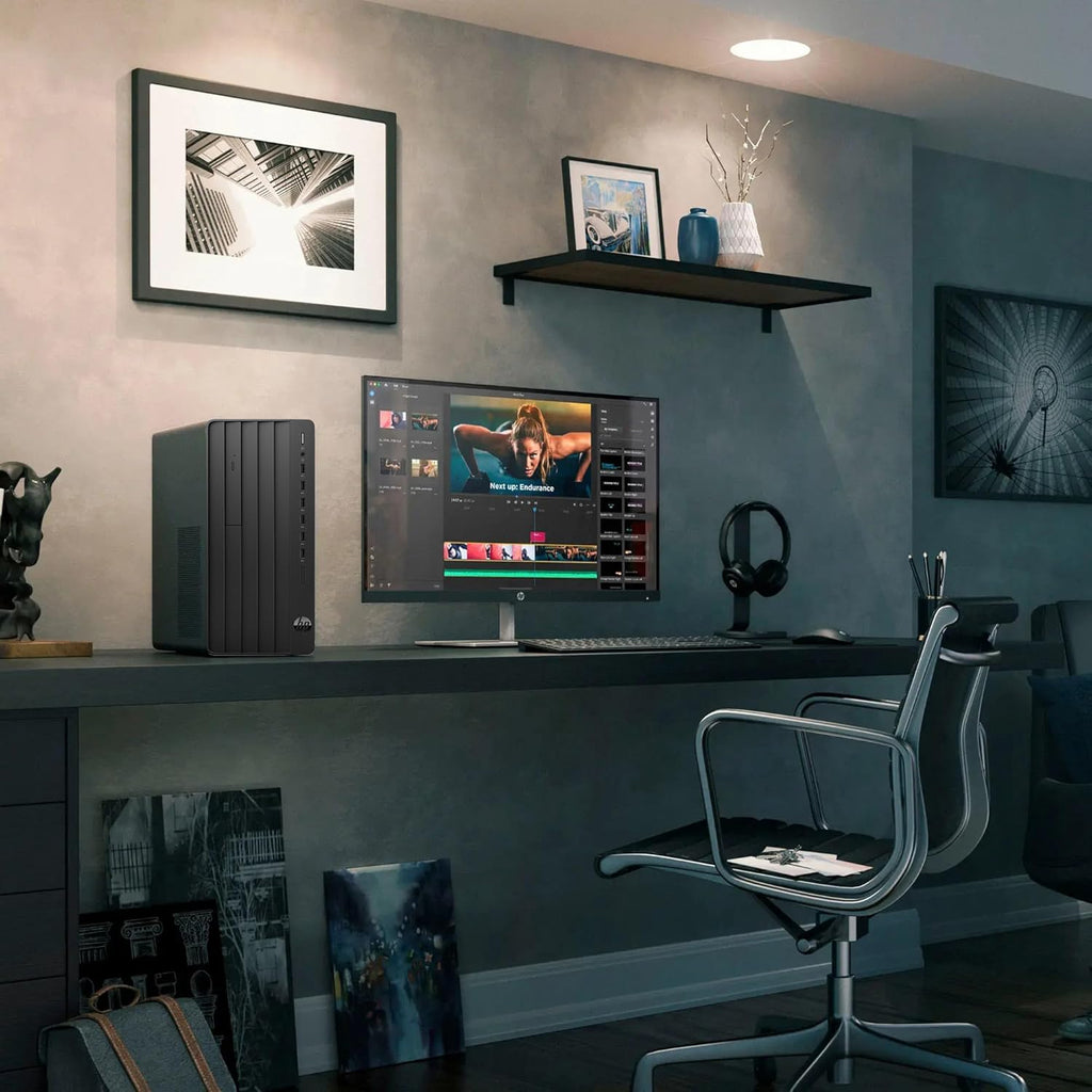 HP Desktop Computer Tower, 13th Gen Intel Quad-Core Processor, 8GB DDR4 RAM, 256GB SSD, Keyboard and Mouse, WiFi Adapter, Vga, Rj-45, Hdmi, Windows 11 Home, Office 365