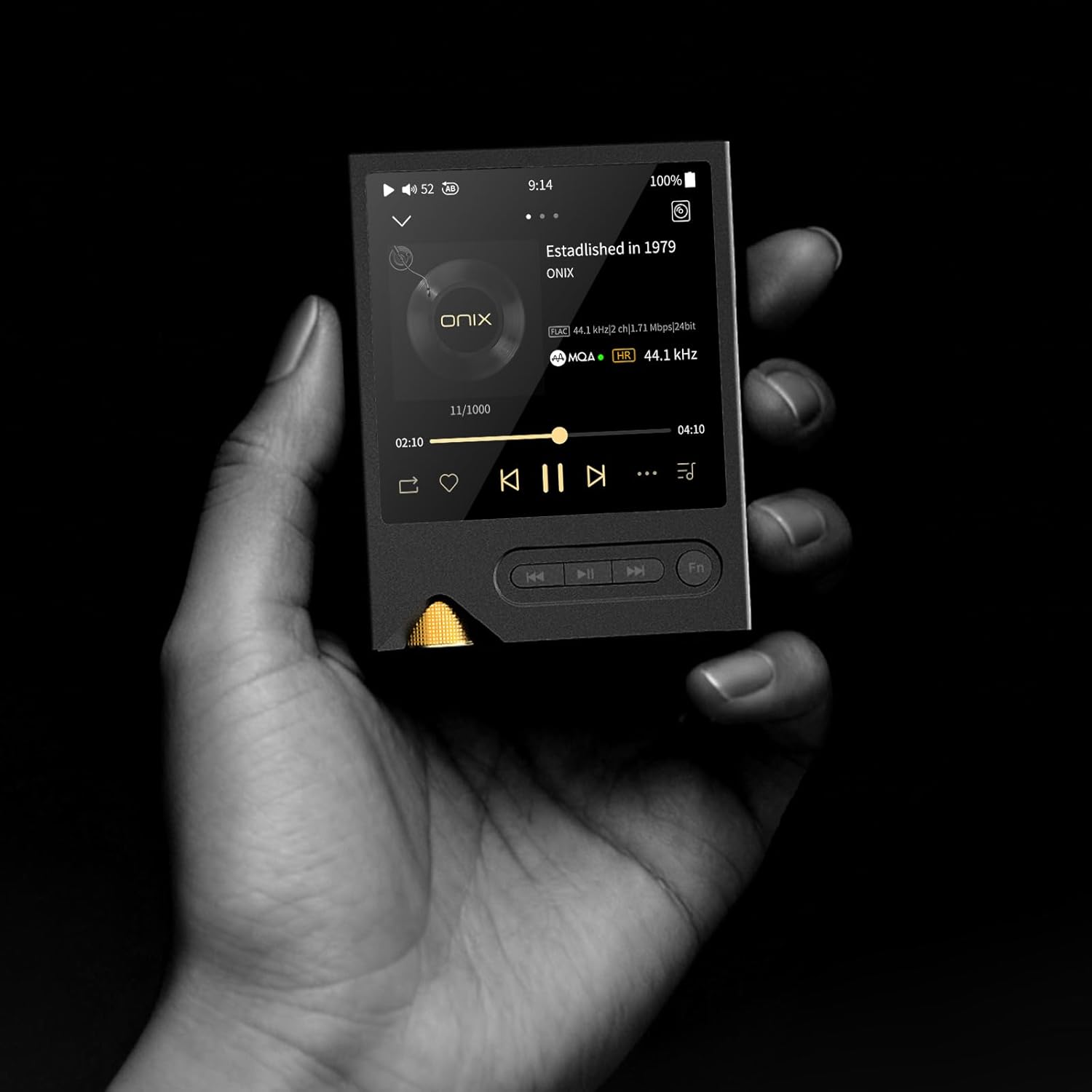 Onix XM2 Portable Audio Player, Hi-Res Lossless Music Player MP3 CS4308P 8-Channel DAC & Brighton Architecture, 800mW@32Ω, 3" OLED Touch Screen, Bluetooth 5.2, 2TB Expandable, 8.5H Battery, USB DAC