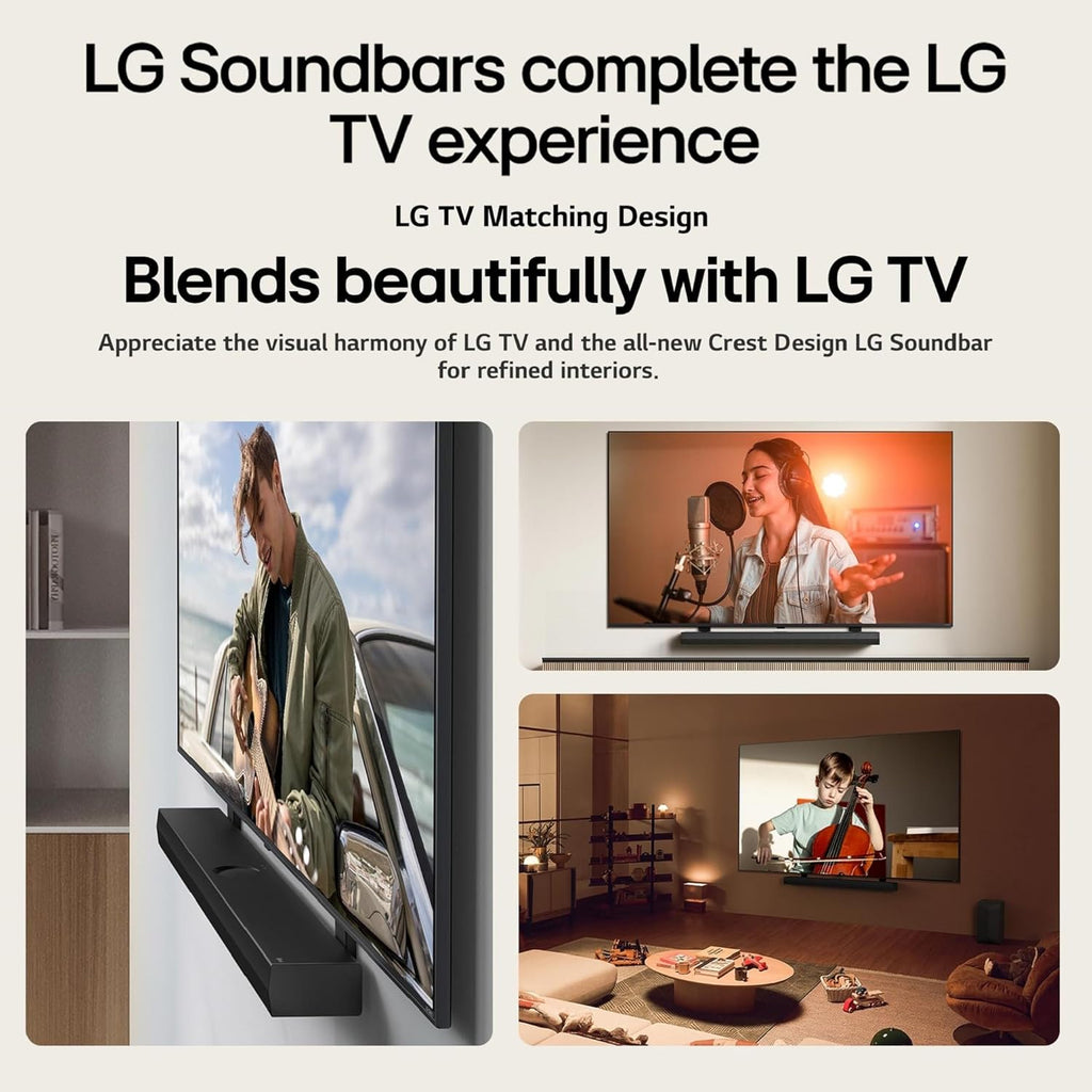 LG S70TY 3.1.1-Channel QNED TV Matching Soundbar, Dolby Atmos, Wow Orchestra, Rear Speaker Ready, Wireless Subwoofer