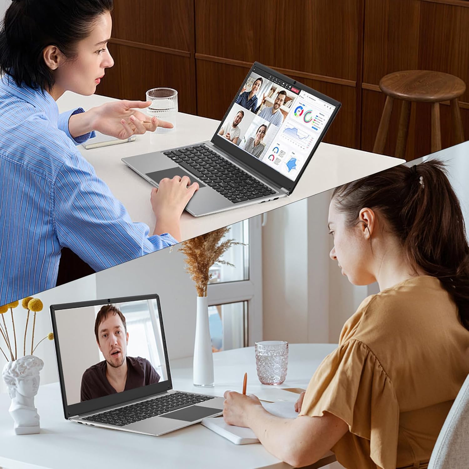 16 inch Laptop Computer,8GB RAM 256GB SSD Storage Laptop PC,with AMD A9 Processor(up to 3.2GHz),IPS FHD Display,Win11,Students & Work Notebook Computer,9000mAh Battery,Cooling System