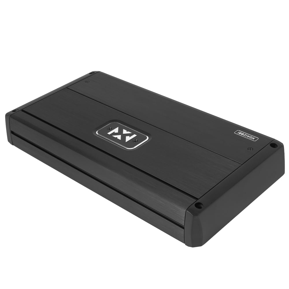 NVX XQA12001 1200W RMS XQ-Series SQ Hi-Res Class D 1-Ohm Stable Monoblock Amplifier with X-Boost and Wired Bass Remote