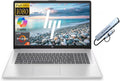HP 17.3" FHD Business Laptop Computer, 16GB RAM 1TB SSD, 6-core AMD Ryzen 5 Processor, Windows 11 Laptop, Copilot AI Ready, Numeric Keypad, PLUSERA 8-in-1 Hub Included, Natural Silver