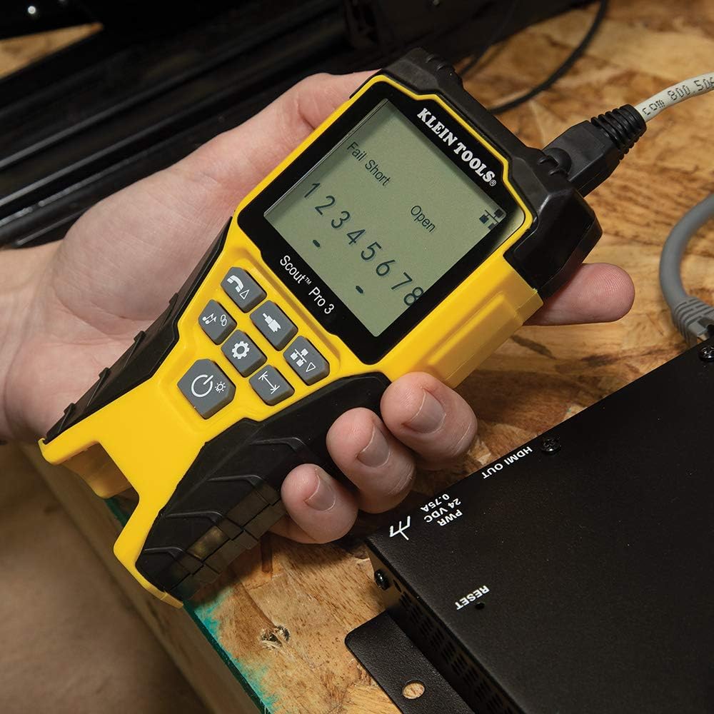 Klein Tools VDV501-851 Cable Tester Kit with Scout Pro 3 for Ethernet / Data, Coax / Video and Phone Cables, 5 Locator Remotes