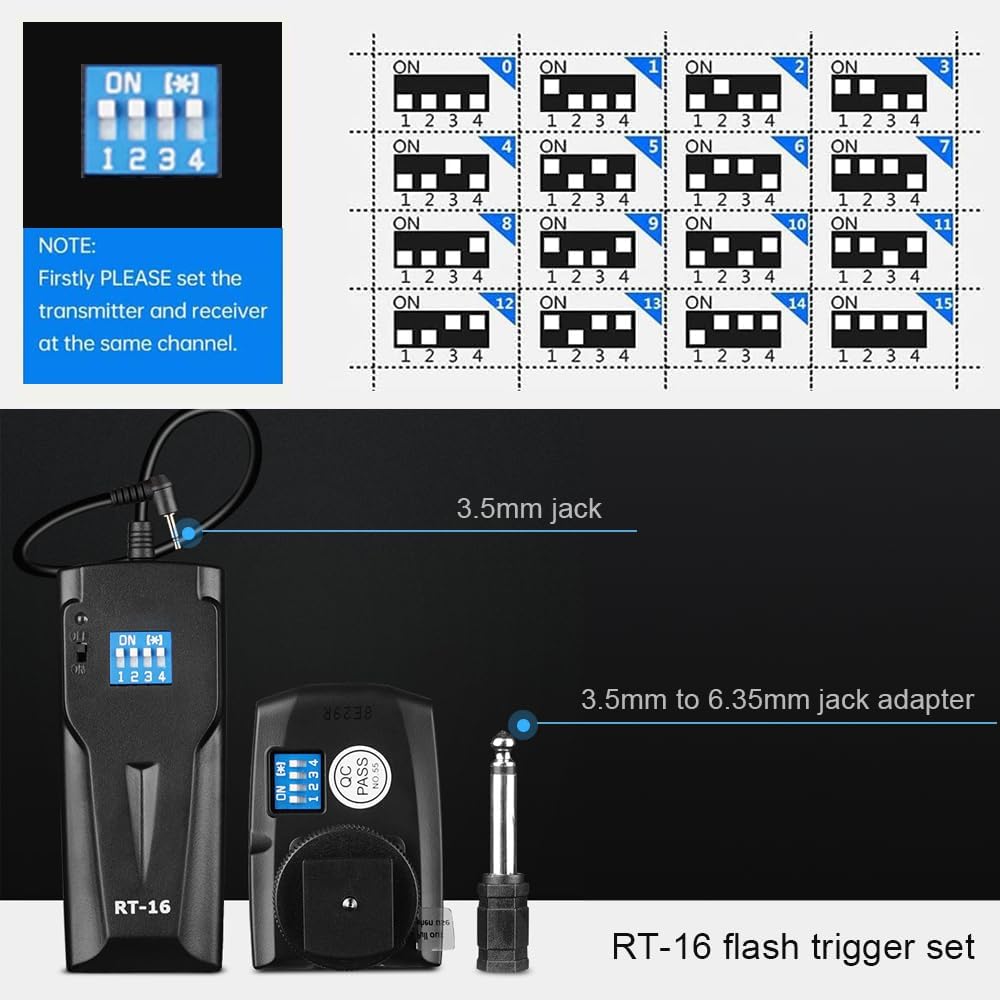 Godox Studio Flash Light Kit for Photography, Strobe Softbox Lighting Kit, 2x180W Daylight Compact Monolight with Flash Trigger, Softbox, Light Stands, Reflector Storage Bag, Umbrella, AC 110V Powered
